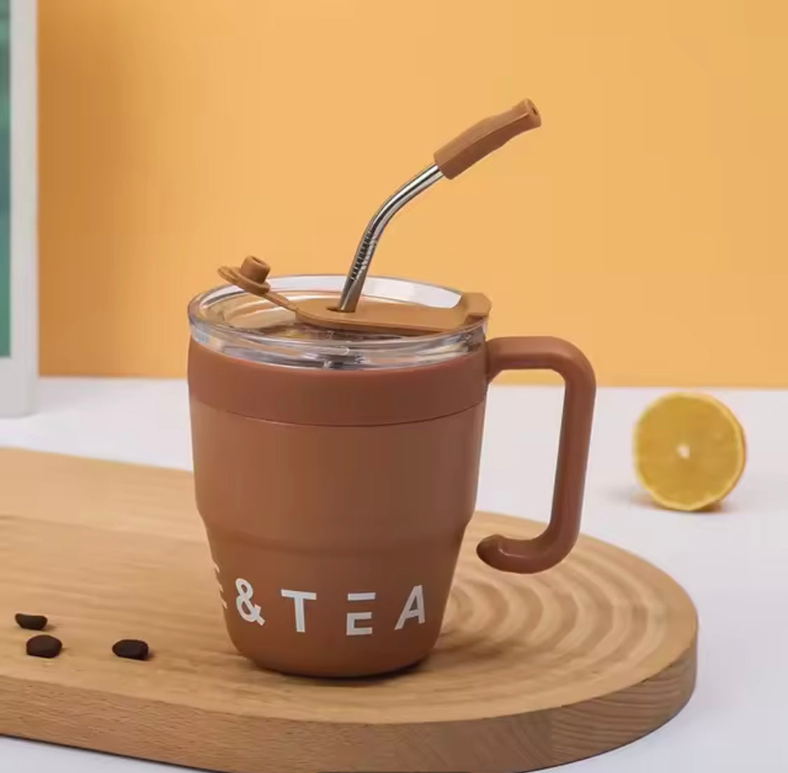 480ml Straw Covered Coffee Mug, Stainless Steel Insulated Cup, Hot/Cold Beverage Cup, Stainless Steel Thermos Mug, Office Outdoor Coffe Mug 480ml Straw Covered Coffee Mug, Stainless Steel Insulated Cup, Hot/Cold Beverage Cup, Stainless Steel Thermos Mug, Office Outdoor Coffe Mug